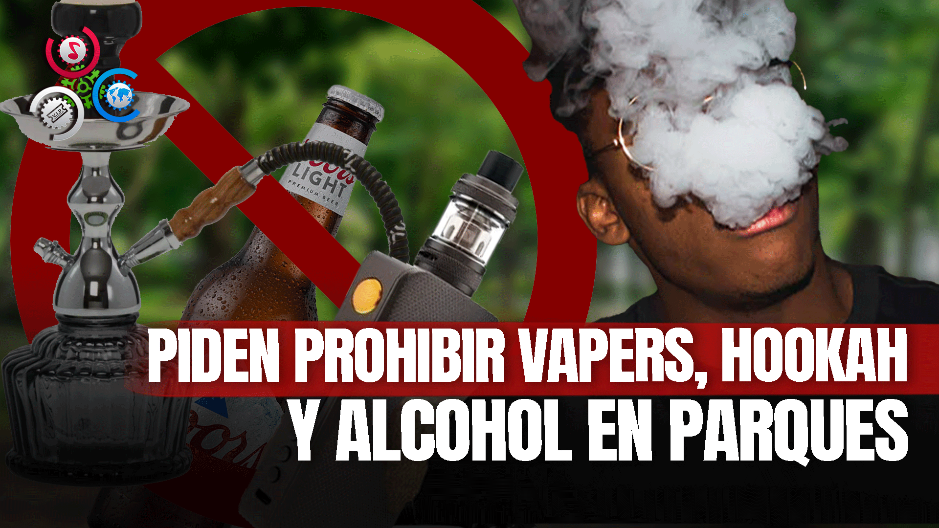 Ciudadanos Exigen La Prohibición De Vapers, Hookah Y Consumo De Alcohol En Parques Y Plazas De Santiago