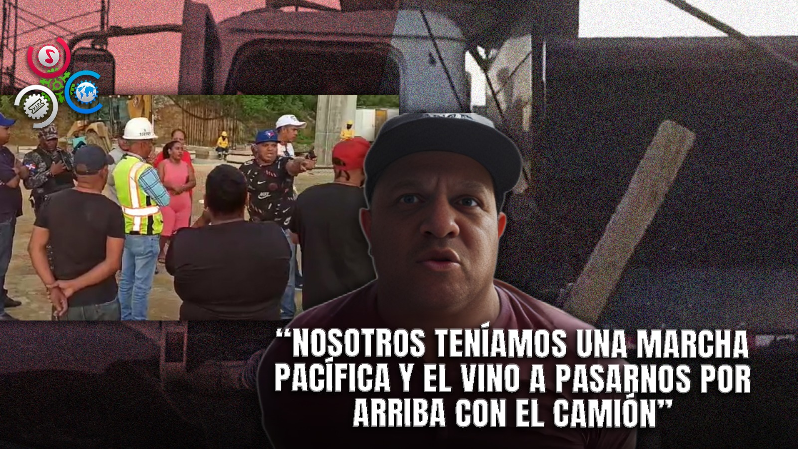 Protesta En Santiago, Termina En Trifulca Entre Obrero Y Manifestante