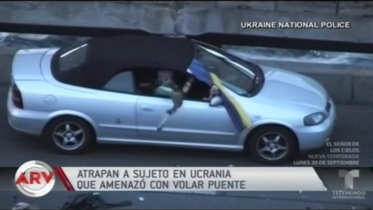 Atrapan A Sujeto En Ucrania Que Amenazó Con Volar Puente