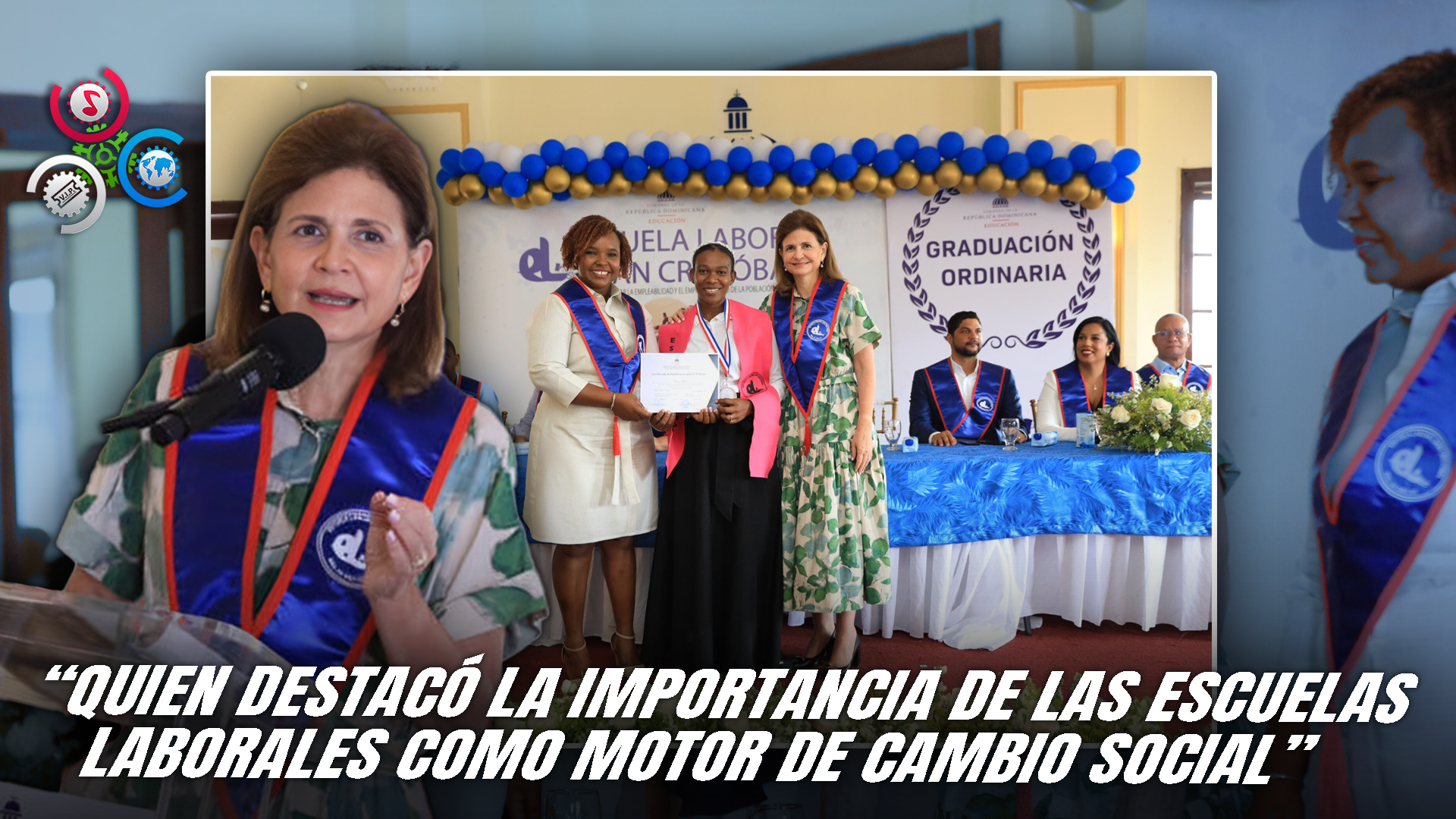 Escuela Laboral Gradúa A 370 Nuevos Técnicos En San Cristóbal Con Respaldo De La Vicepresidenta Raquel