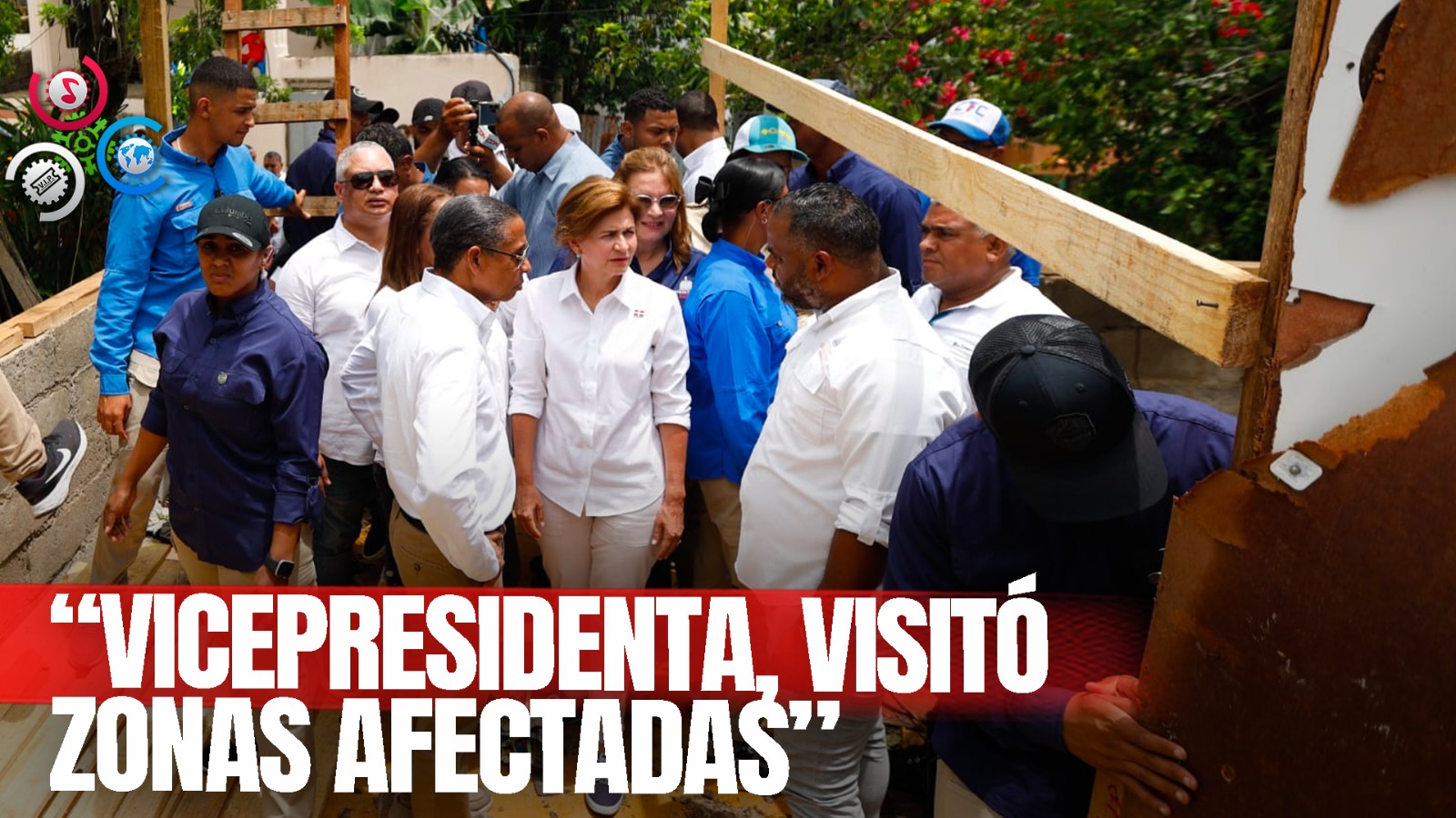 Raquel Peña Recorre Zonas Afectadas Por Ventarrón En San Francisco De Macorís