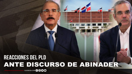 Reacciones Del PLD Al Discurso De Luis Abinader