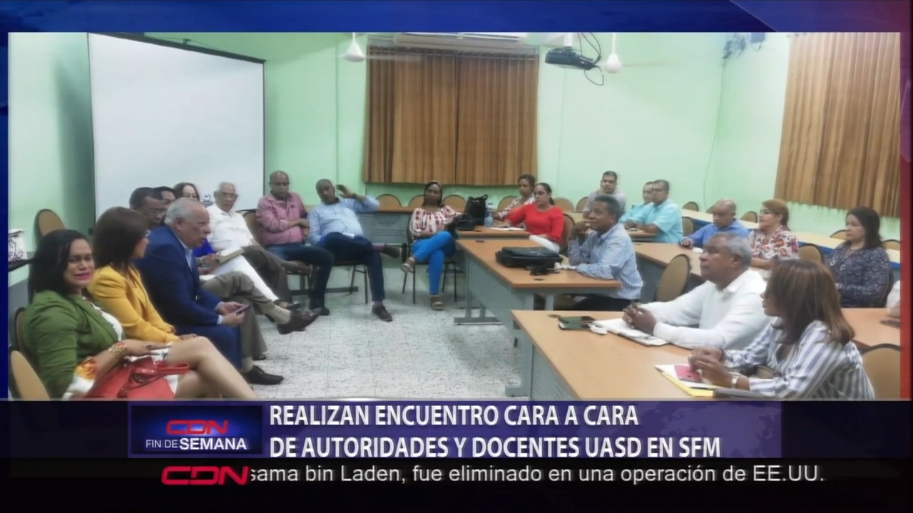 Realizan Encuentro Cara A Cara De Autoridades Y Docentes UASD En SFM
