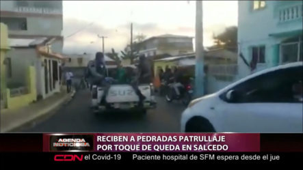 En Salcedo Reciben A Pedradas A La Policía