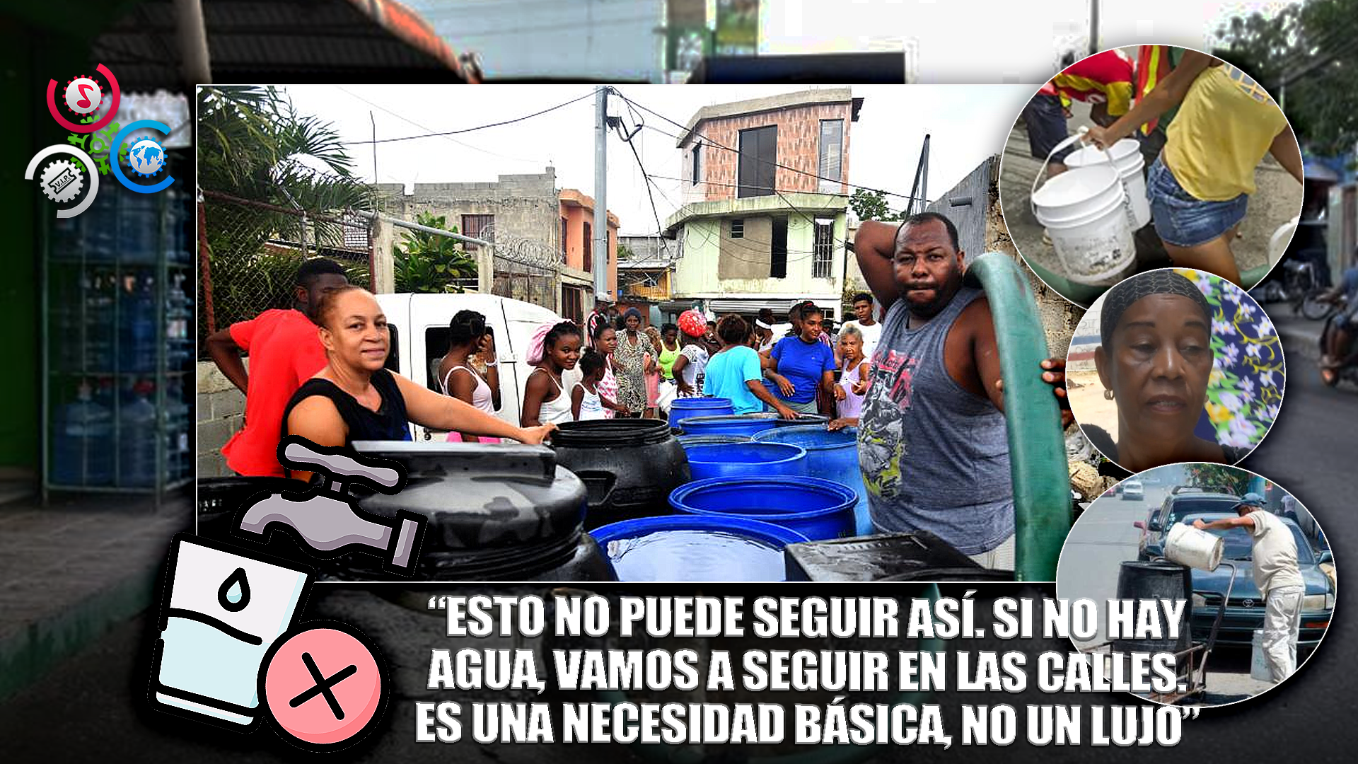 Reclaman Agua Potable En El Km 12 De Haina