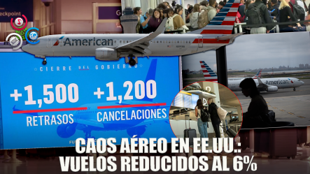 Reducción De Vuelos Por El Cierre Del Gobierno Pasa Del 4% Al 6%