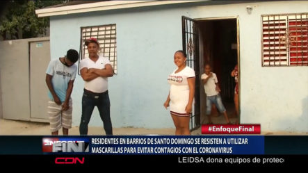 Residentes En Barrios De Santo Domingo Se Resisten A Utilizar Mascarillas Para Evitar Contagios