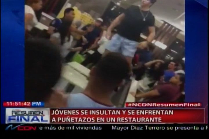 Felix Victorino: Unos Hijos De Papi Y Mami, Se Enfrentan A Puñetazos En Un Restaurante