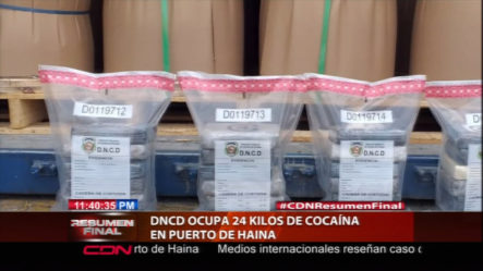 DNCD Ocupa 24 Kilos De Cocaína En Puerto De Haina