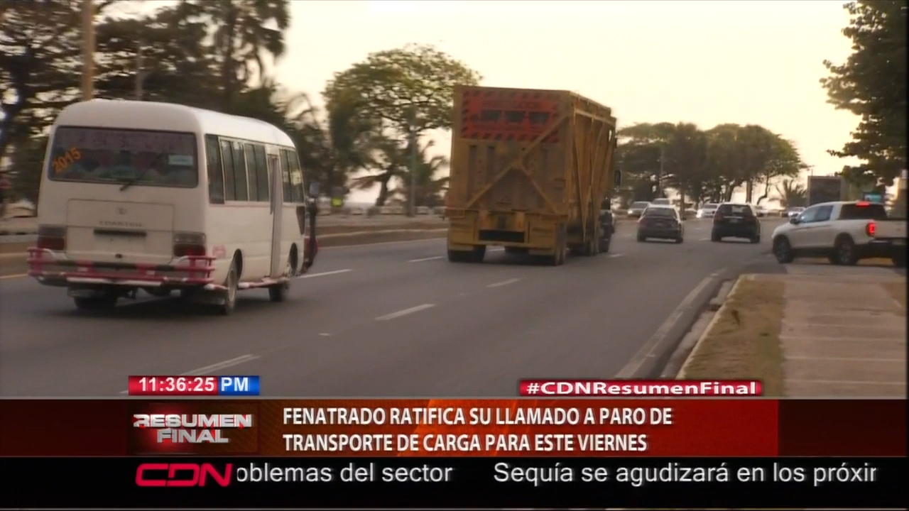 Fenatrado Ratifica Su Llamado A Paro De Transporte De Carga Para Este Viernes