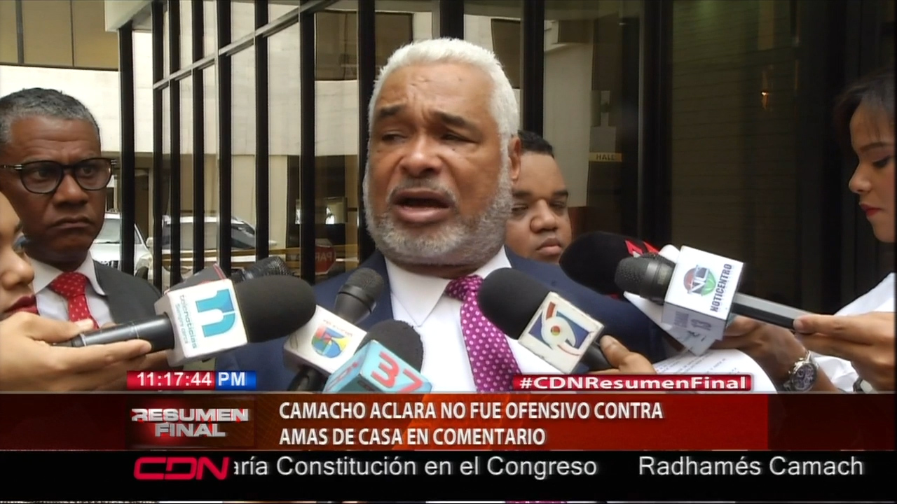 Camacho Dice Que No Fue Ofensivo Contra Amas De Casa En Comentario