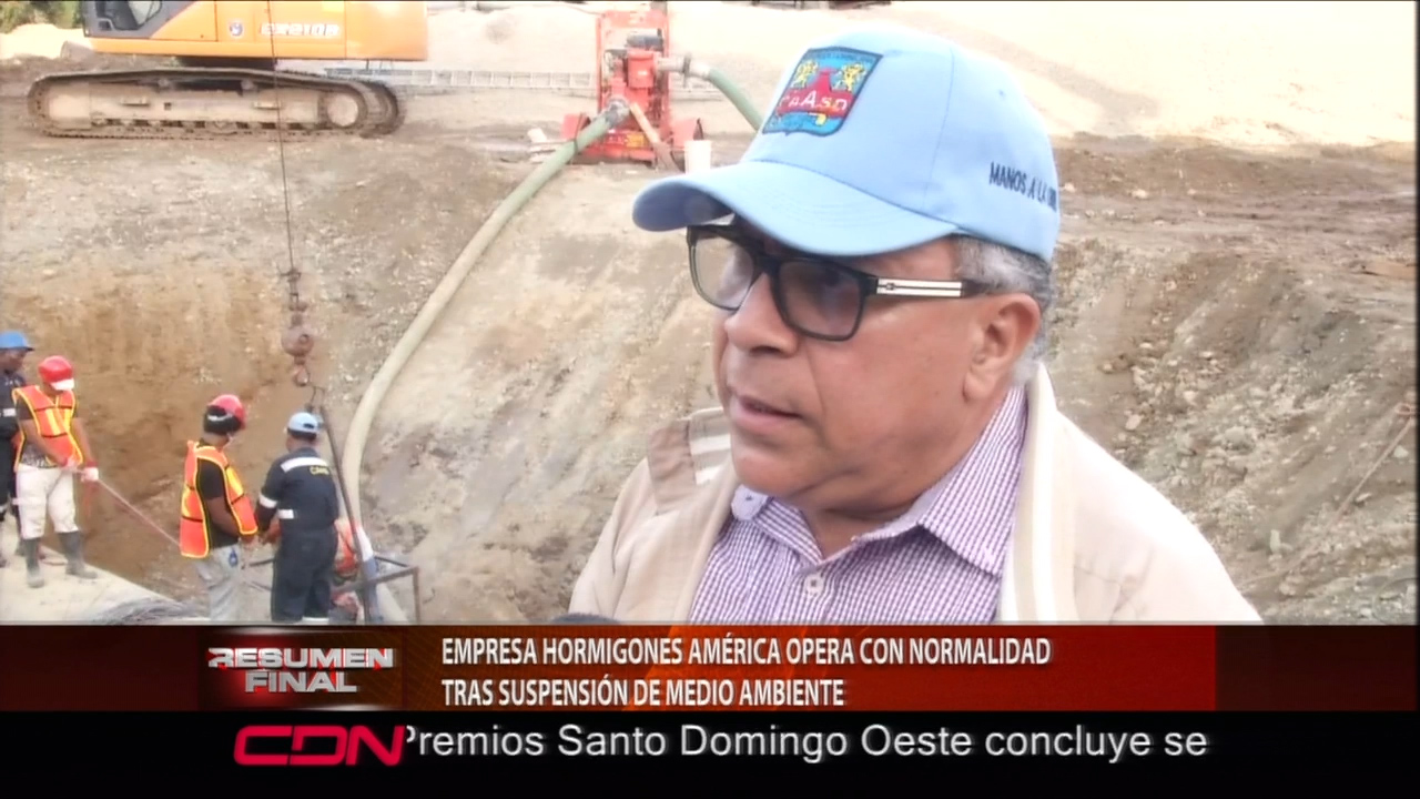 Empresa De Hormigones America Opera Con Normalidad Tras Suspensión De Medio Ambiente