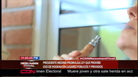Presidente Medina Promulga Ley Que Prohíbe El Uso De Hookah En Lugares Públicos Y Privados