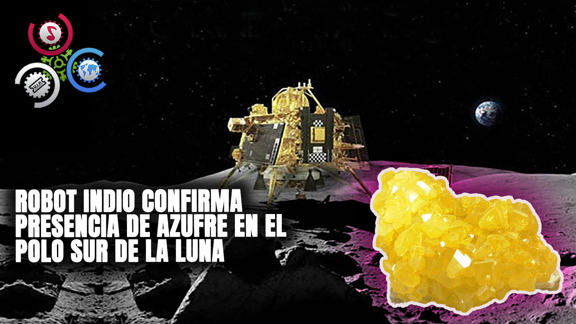 Robot Móvil Indio Confirma Presencia De Azufre En El Polo Sur De La Luna