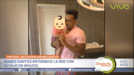 Romeo Santos Estremece Las Redes Con Su Hijo En Brazos.