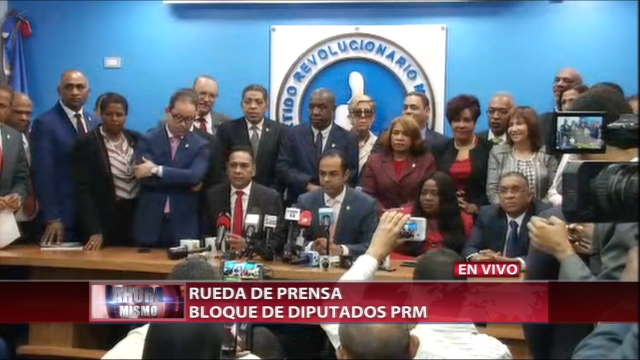 Representantes Del PRM Dicen No Van A Permitir Que Por Un Capricho Personal Se Modifique La Constitución Para Satisfacer Un Ego