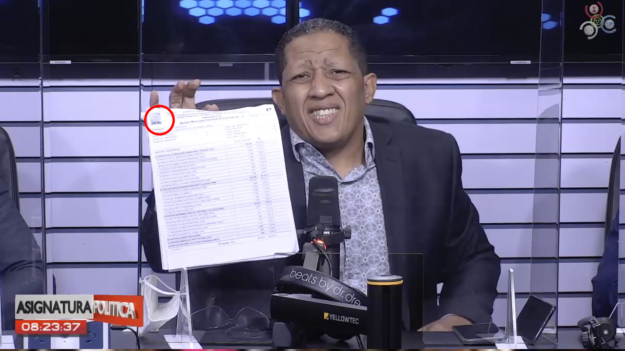 Comunicador Muestra Pruebas De Fraude En La JCE De Santiago Y Afirma Que Lo Quieren Matar