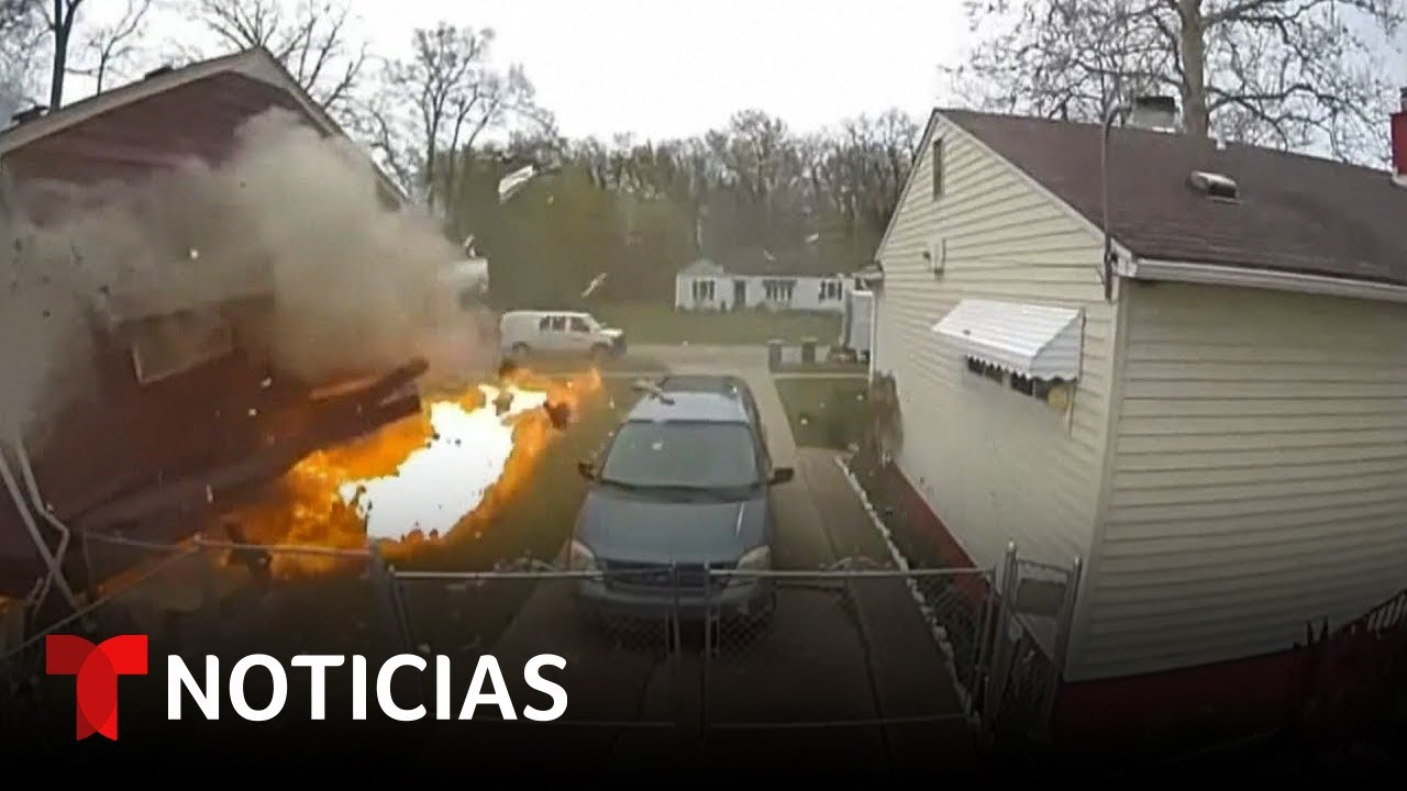 El Aterrador Instante En Que Explota Una Casa En Michigan