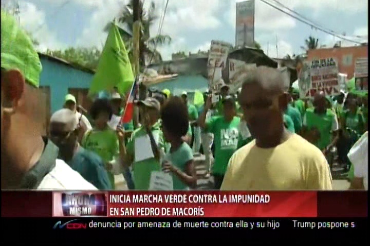 Así Está El Recorrido De La Marcha Verde En San Pedro De Macorís