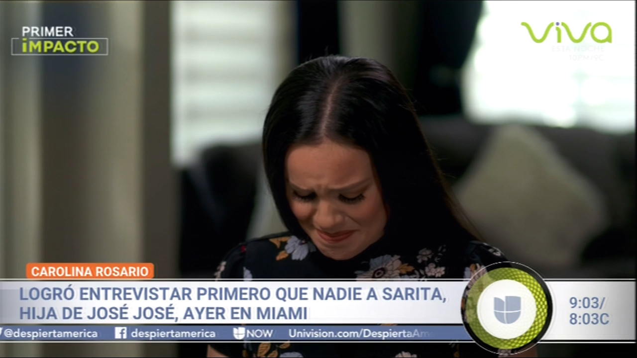 Declaraciones De Sarita “Hija De José José” Sobre La Muerte De Su Padre