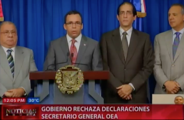 Gobierno Rechaza Declaraciones Del Secretario General De La OEA