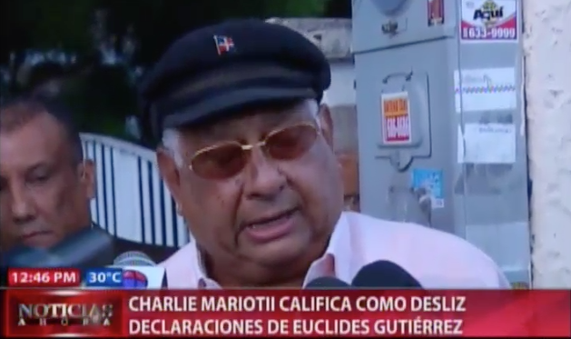 Charlie Mariotti Califica Como Desliz Declaraciones De Euclides Gutiérrez