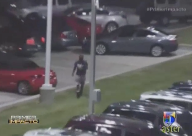 Captado En Video: Ladrón Intenta Robar Auto Y Policía Le Dispara