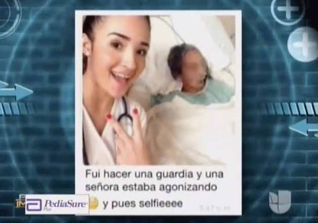 Estudiante De Medicina Se Toma Selfie Delante De Una Paciente Agonizando