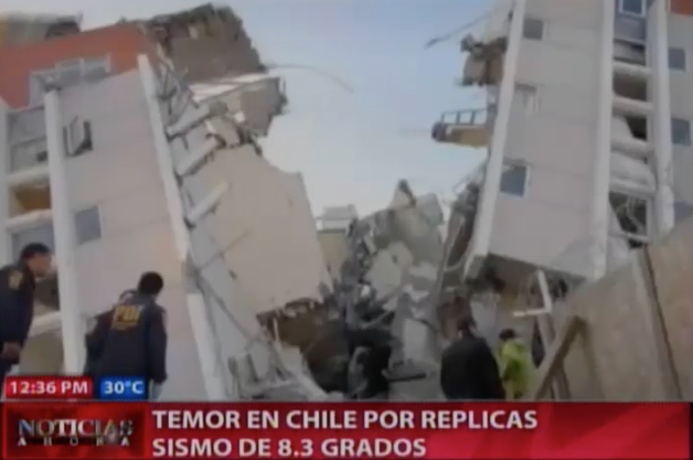 Temor En Chile Por Replicas Sismo De 8.3 Grados #Video