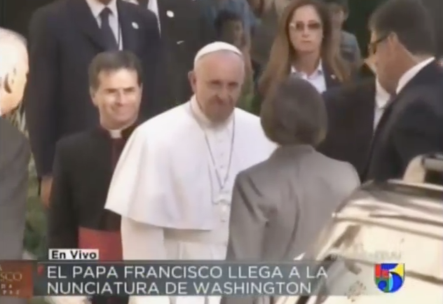 La Llegada Del Papa Francisco A La Embajada Del Vaticano En EE.UU #Video