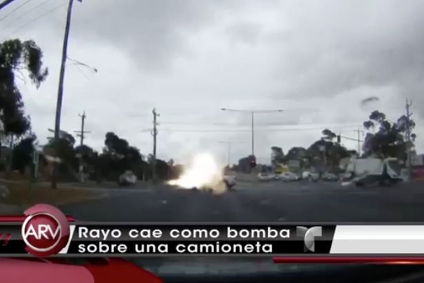 Un Rayo Cayó Como Una Bomba Sobre Una Camioneta En Australia #Video