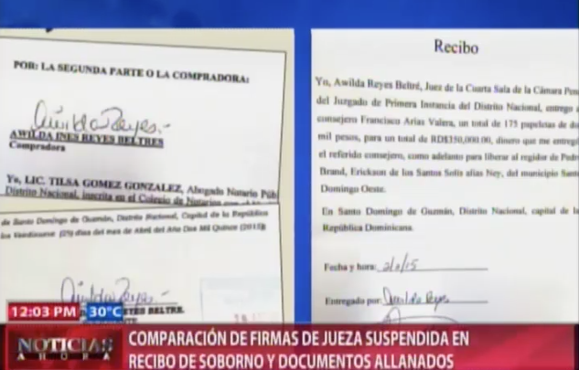 Comparan Firmas De La Jueza Suspendida En Recibo De Soborno Con Documentos Allanados #Video