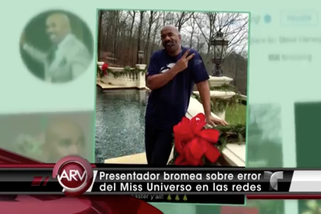 Steve Harvey Bromea Sobre Error En Miss Universo #Video