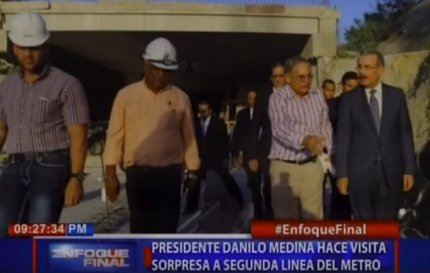 Presidente Danilo Medina Hace Visita Sorpresa A Segunda Línea Del Metro #Video