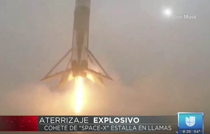 Captado En Video: Estalla Cohete No Tripulado De Space-X #Video