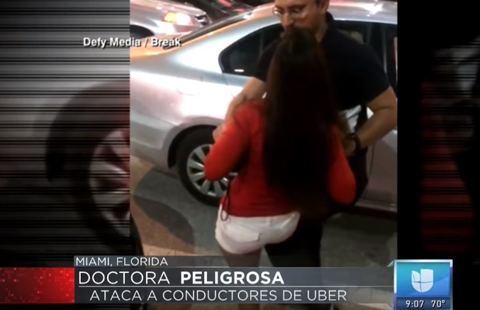 Captado En Video: Mujer Agrede A Conductor De Uber #Video