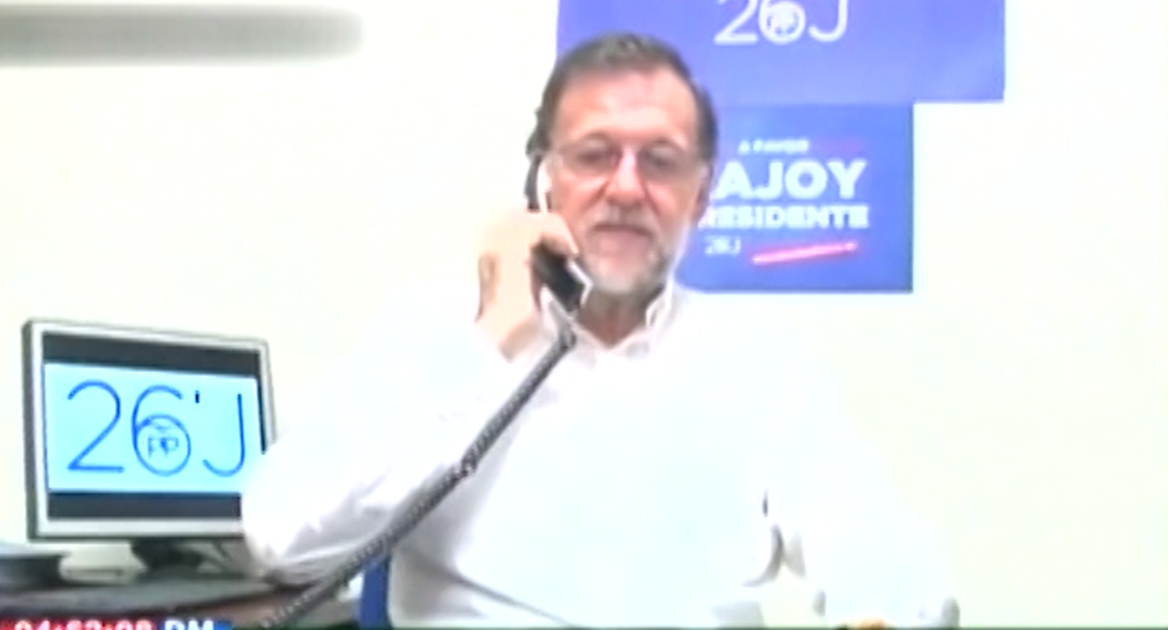 El Presidente De España También Llama A Los Ciudadanos Por Teléfonos Para Que Voten Por Él