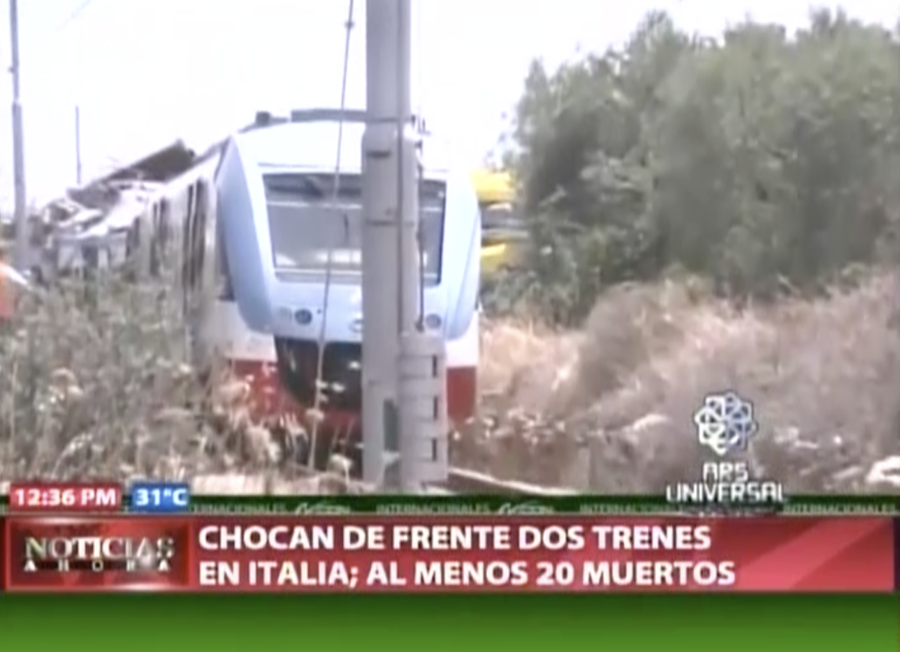 Dos Trenes Chocan De Frente En Una Comunidad Italiana Dejando 20 Muertos Y Decenas De Heridos