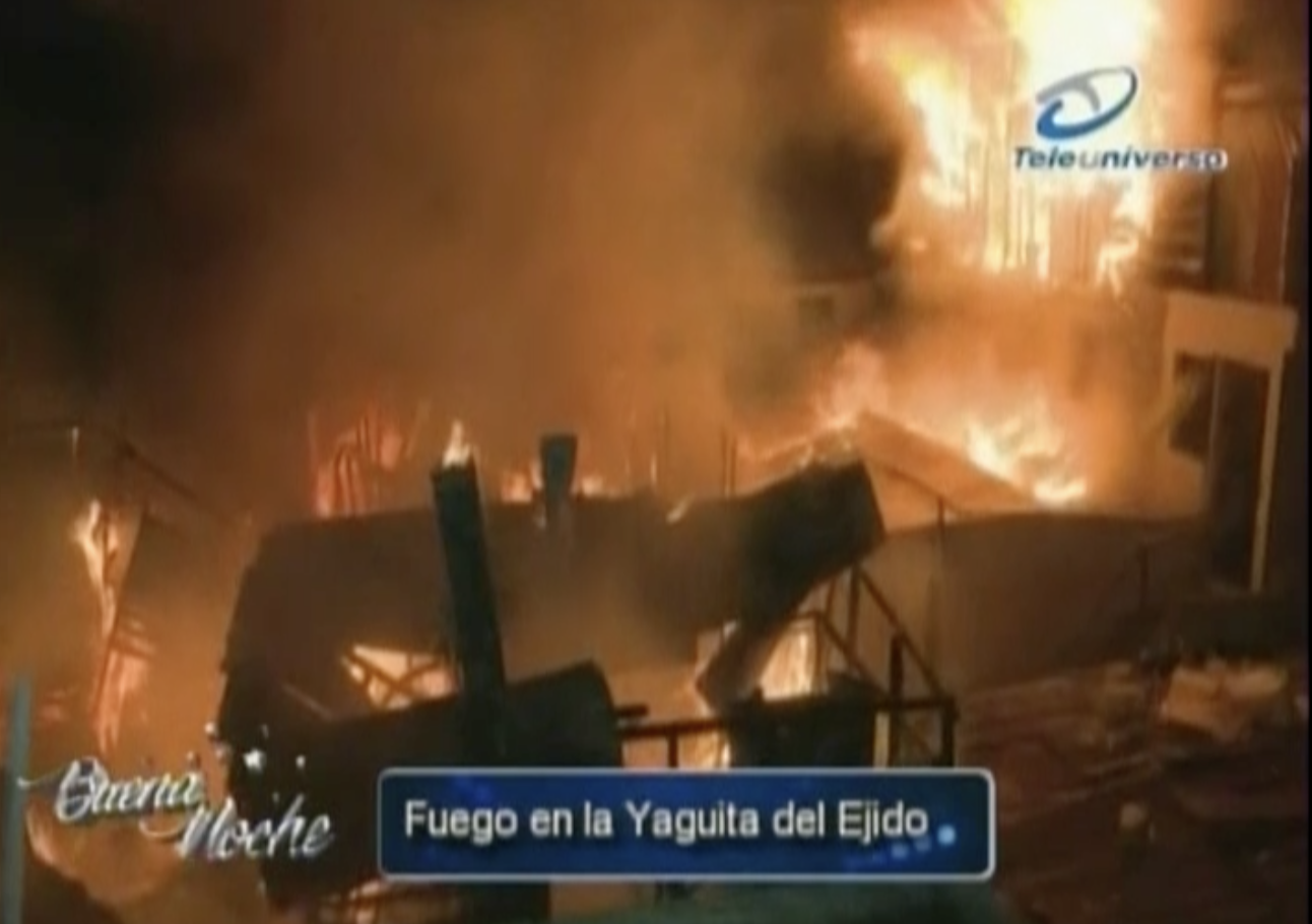 Nelson Javier Presentó Imágenes En Vivo Del Incendió Que Destruyó 30 Casas En Santiago