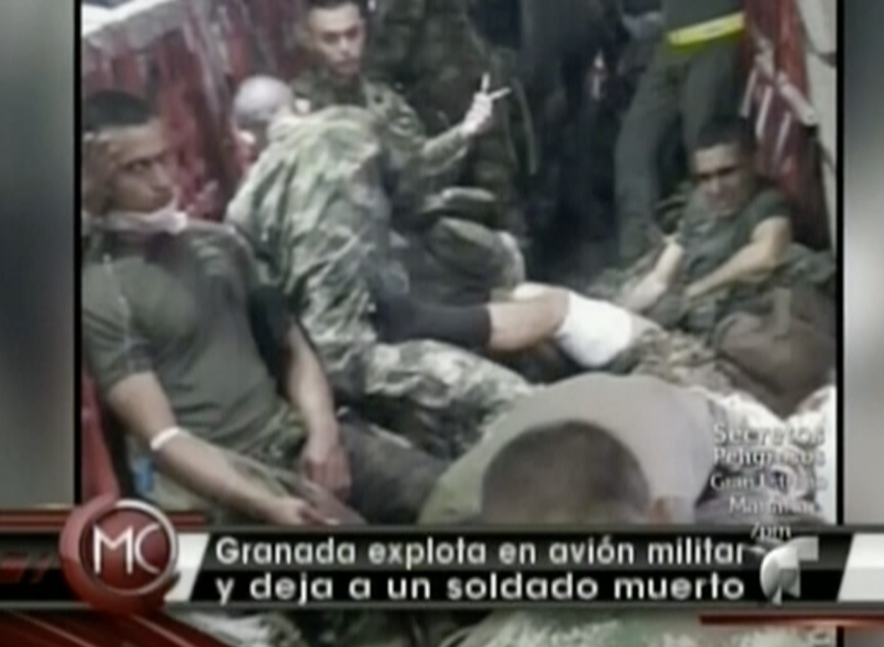 Granada Explota En Avión Militar En Pleno Vuelo Y Deja Un Soldado Muerto
