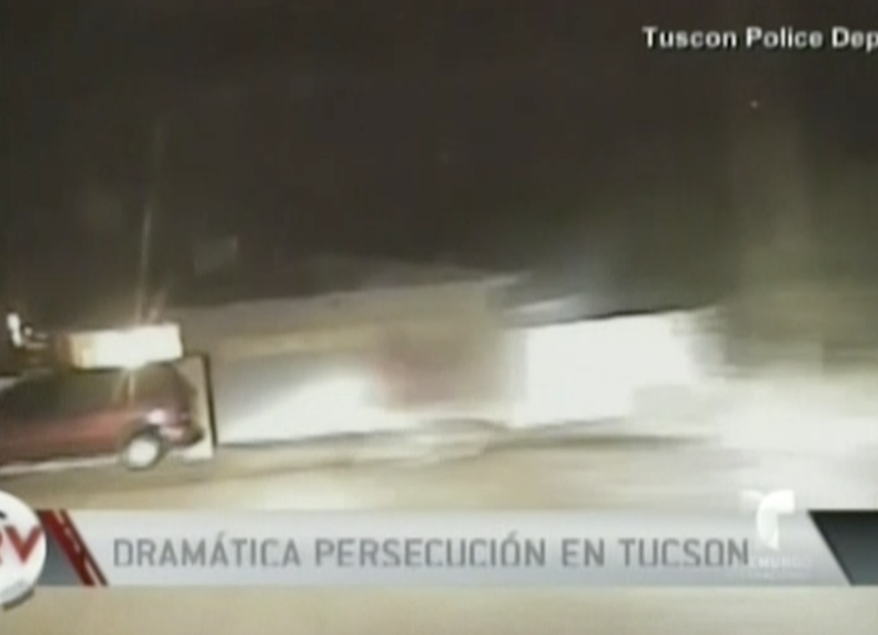 Queda Grabada Una Dramática Persecución Policial En Tucson