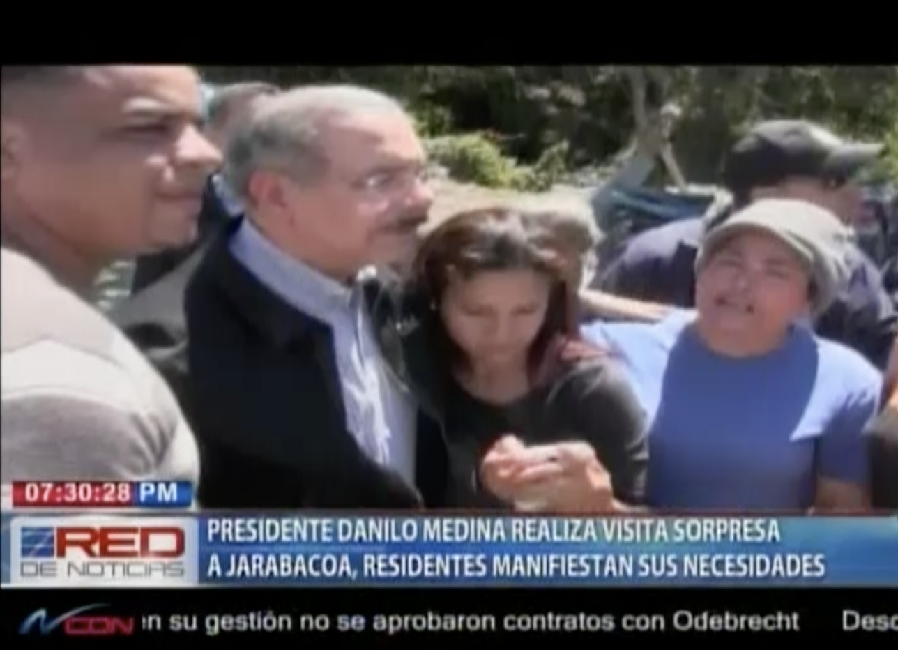 Presidente Medina Hizo Una Visita Sorpresa A Jarabacoa, Quiso Tomarse Unas Fotos Pero La Gente Le Dijo De Todo