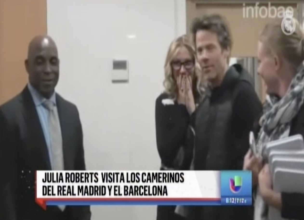 Julia Roberts Se Deslumbra Con Cristiano Ronaldo Y Los Demás Jugadores Del Real Madrid