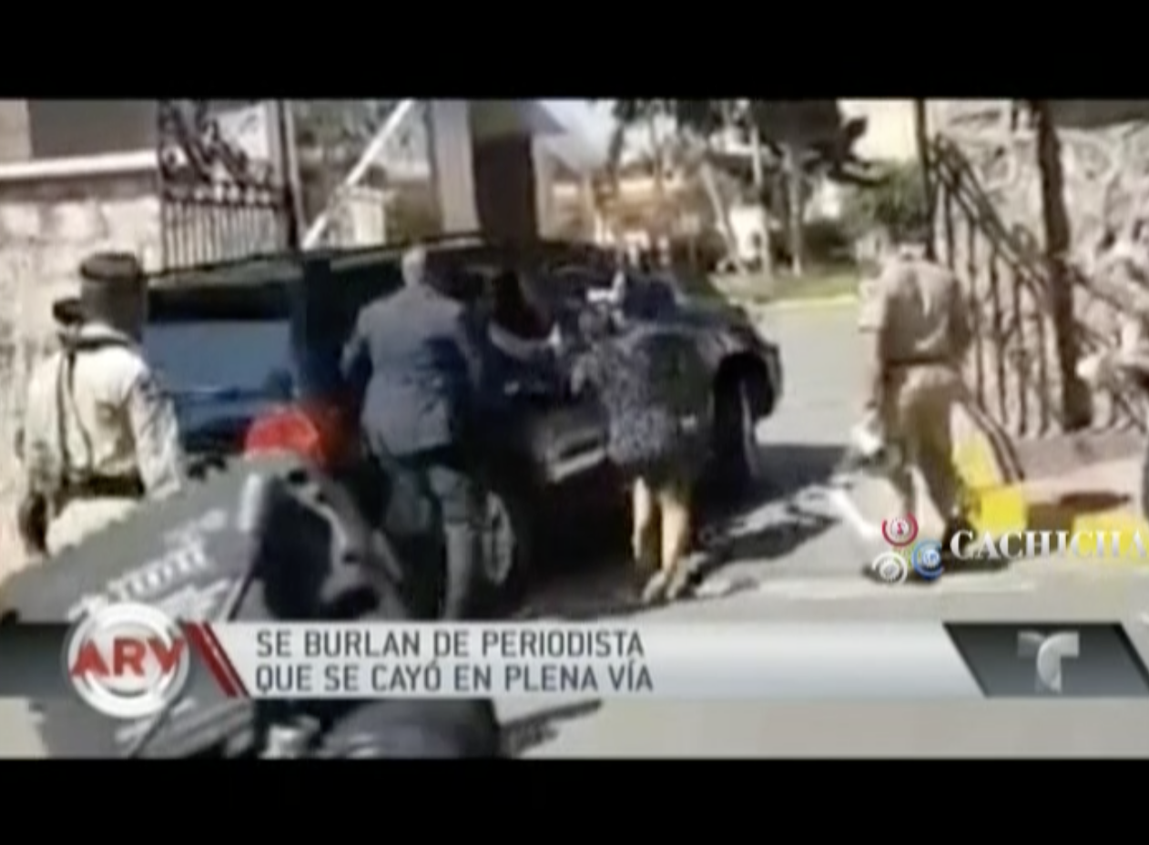 Periodista Dominicana Cae De Rodillas Frente A Danilo Medina. Todo Por Una Entrevista