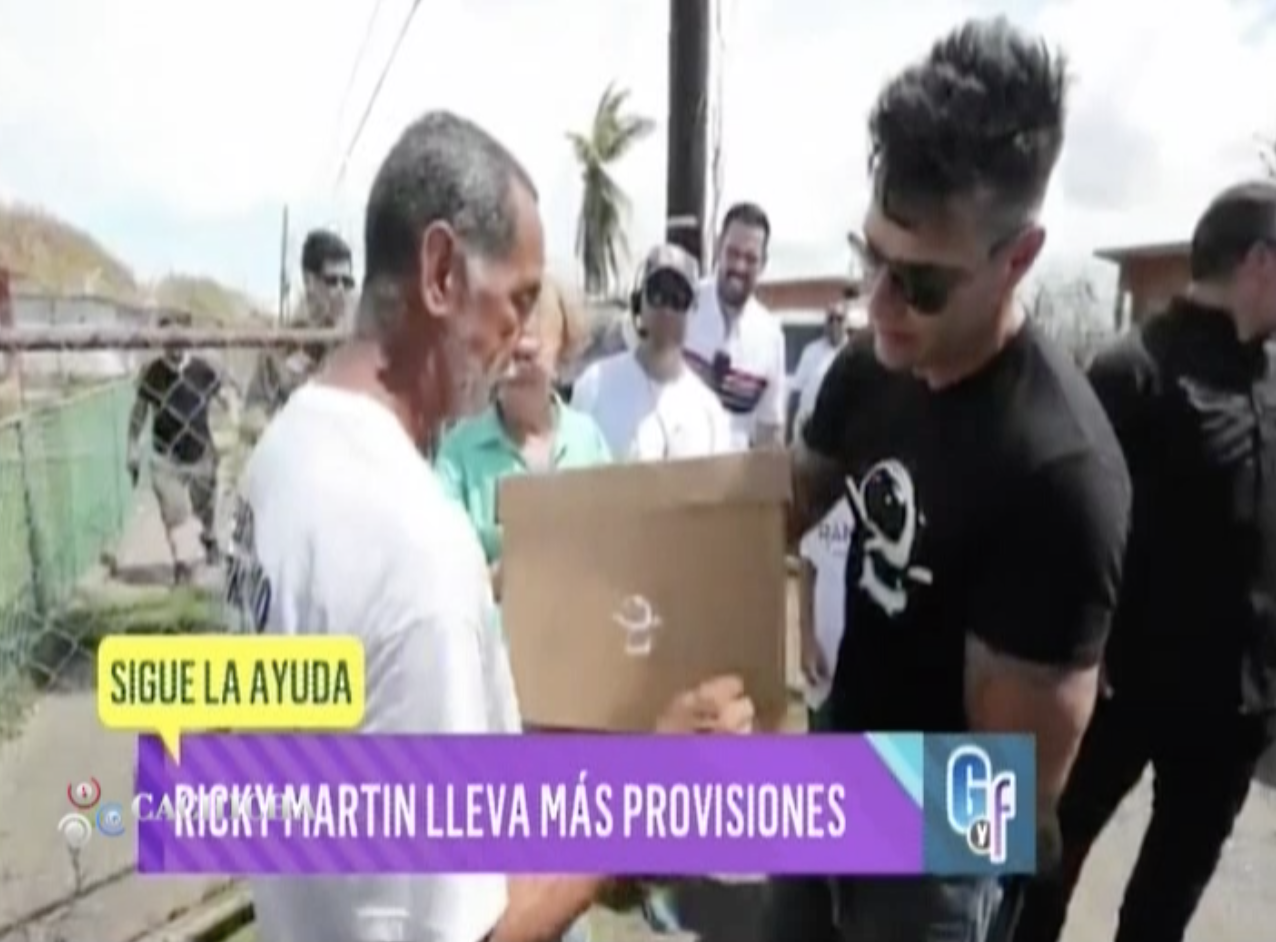 Ricky Martin También Llega A Puerto Rico Para Unirse A La Ayuda De Las Víctimas De Maria