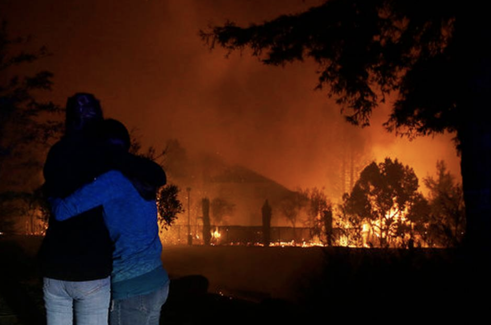 Crece La Desapareció En El Estado De California Por Feroces Incendios