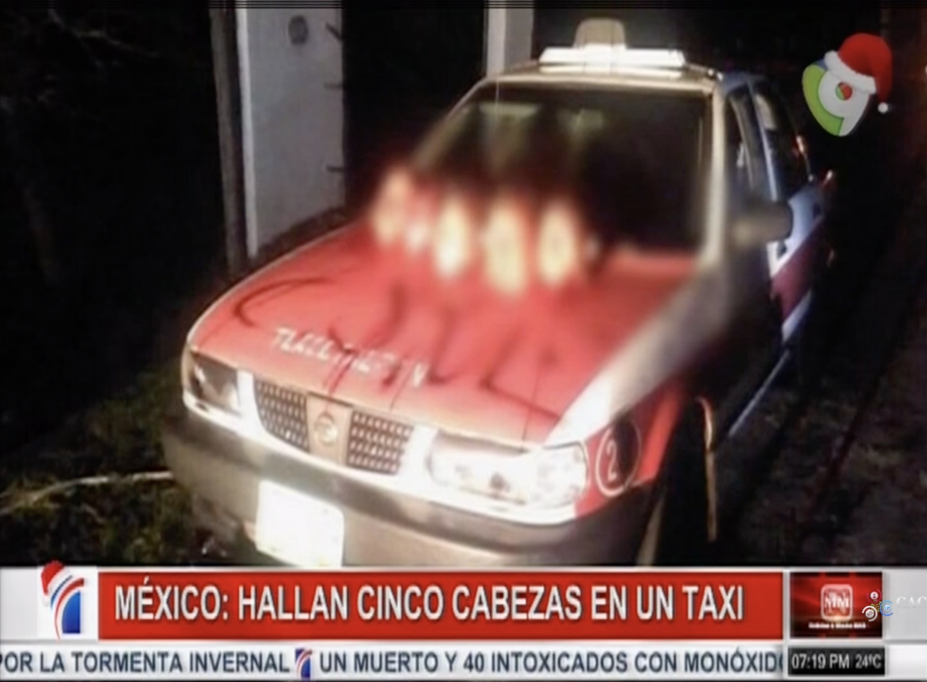 En México Dejan 5 Cabezas Decapitadas Sobre Un Vehículo
