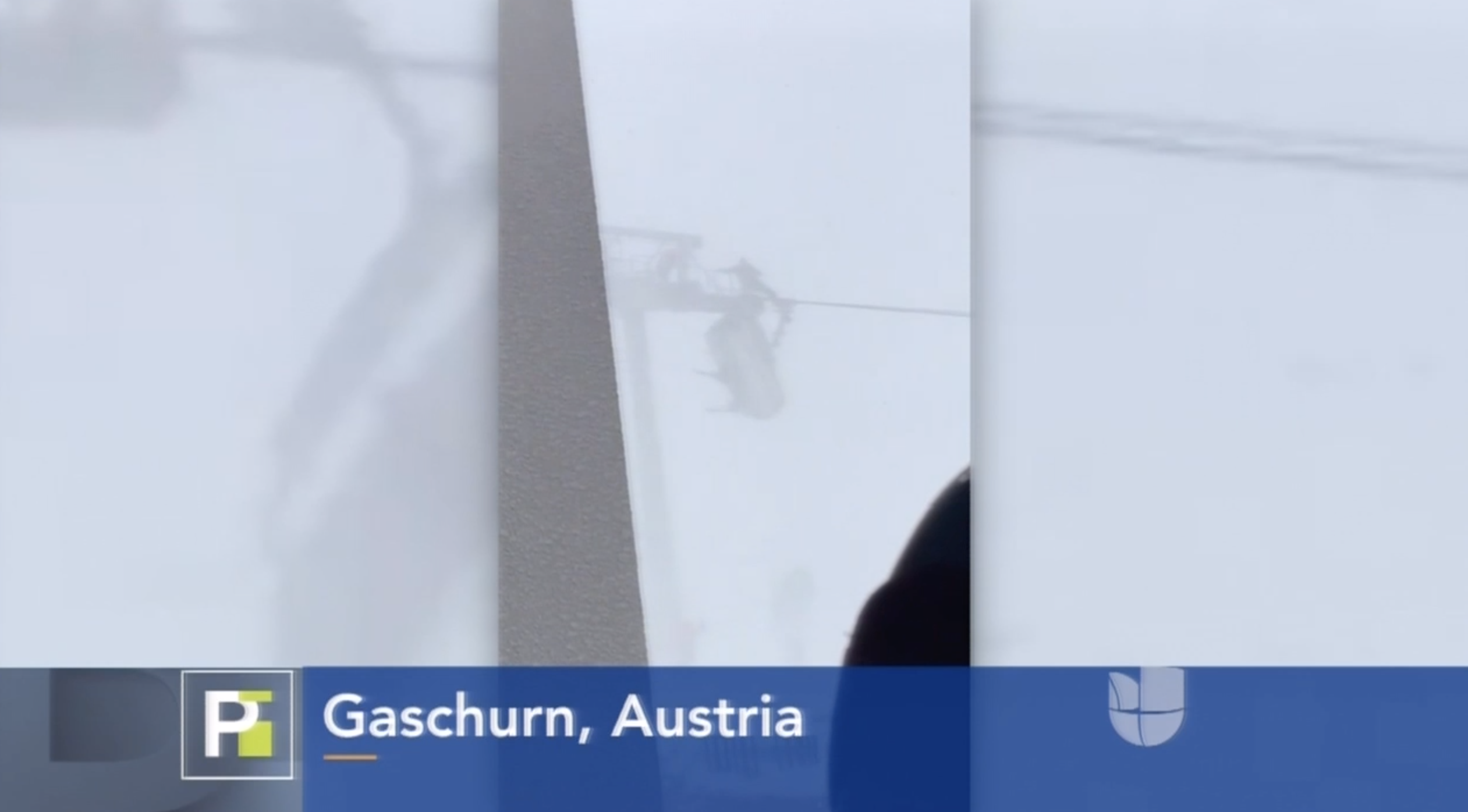 Tremendo Susto Se Llevaron Estos Esquiadores En Un Teleferico En Austria