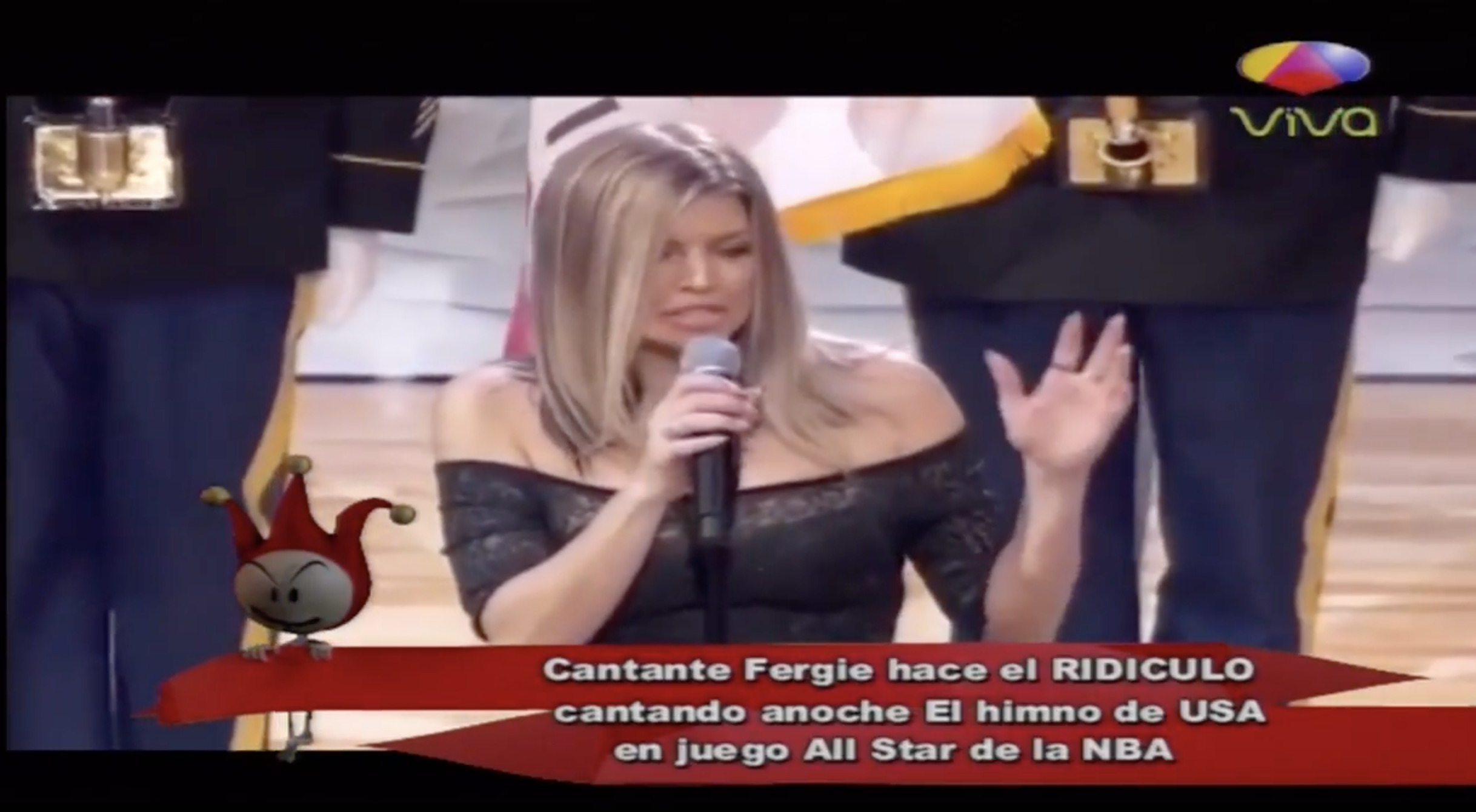 Cantante Fergie Hace El Ridículo Cantando El Himno De USA En Juego De NBA