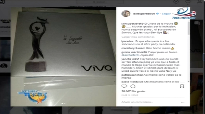 La Materialista Rechazó La Invitación A Premios Soberano “Nunca Plato De Segunda Mesa”